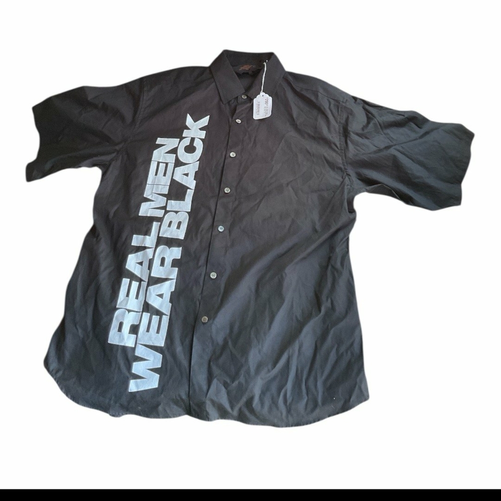 VLONE Black Shirt with Orange Text